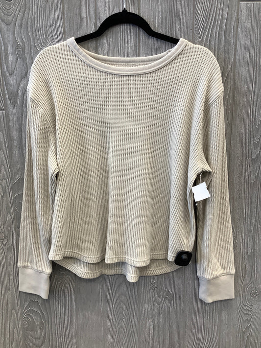 Top Long Sleeve By Gap In Beige, Size: M