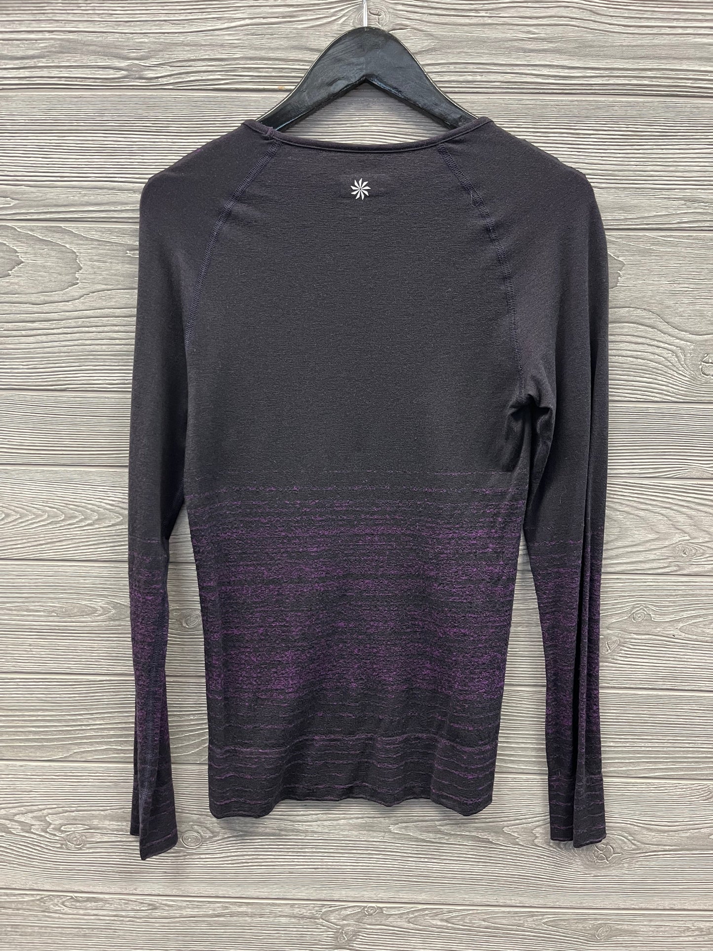 Athletic Top Long Sleeve Crewneck By Athleta In Black, Size: M