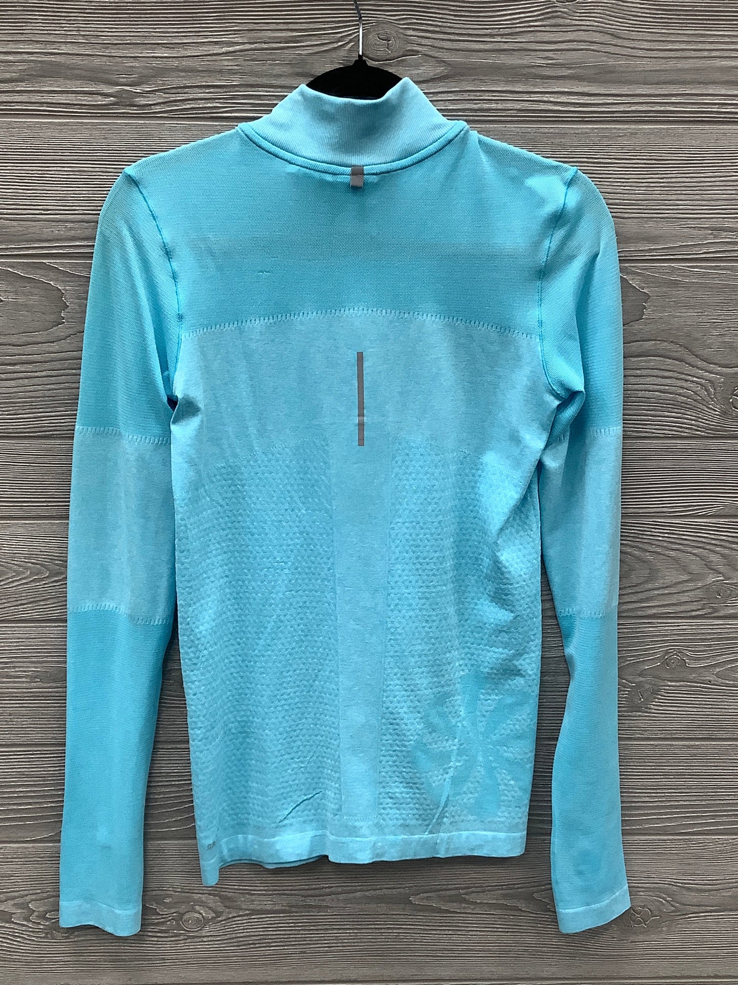 Athletic Top Long Sleeve Collar By Nike Apparel In Blue, Size: M