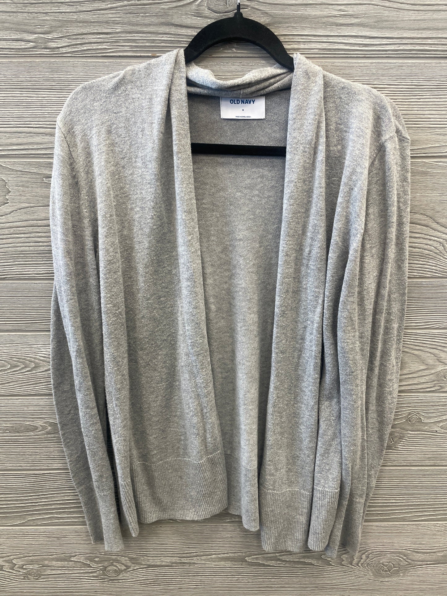 Sweater Cardigan By Old Navy In Grey, Size: M