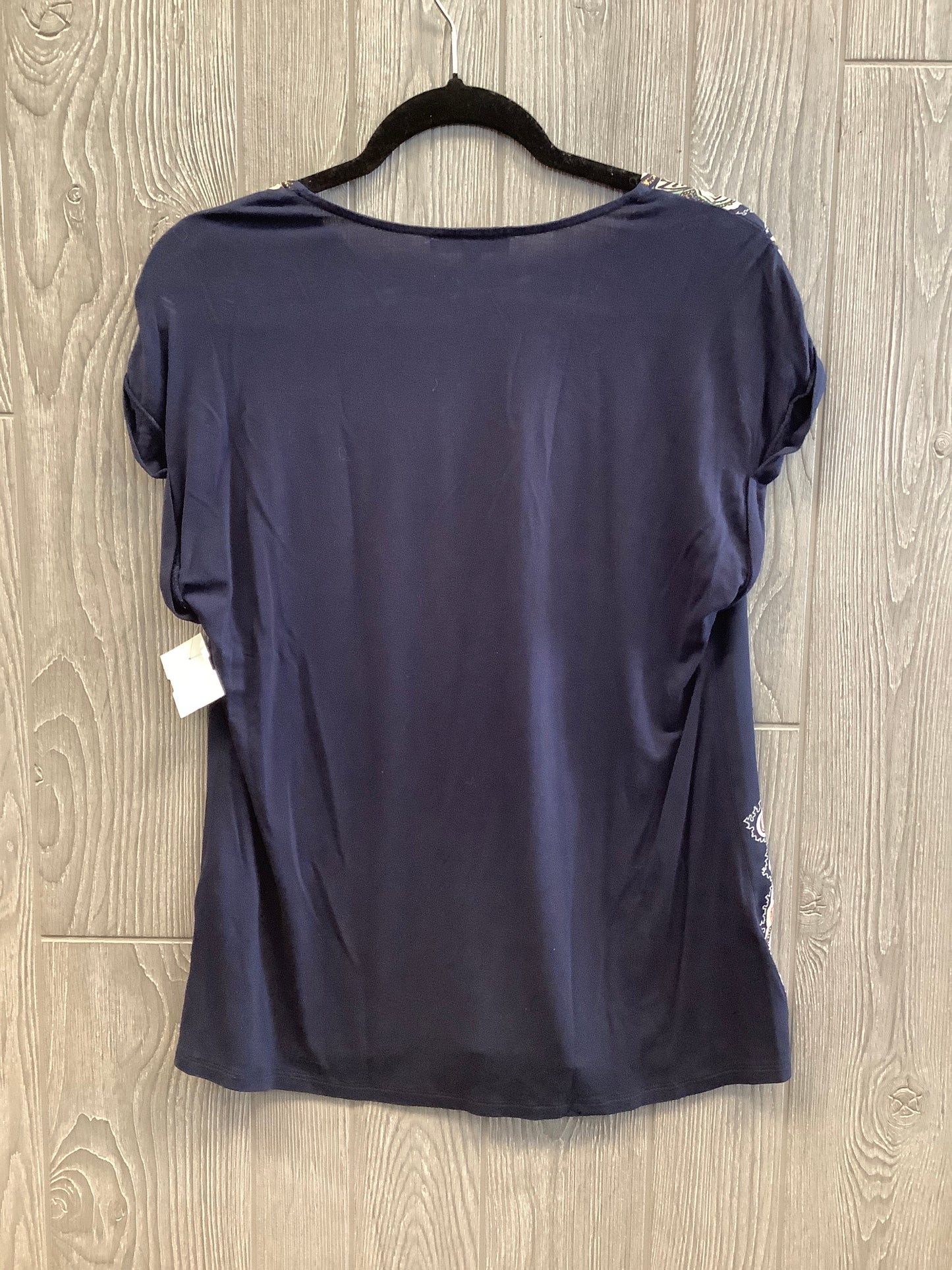 Blouse Short Sleeve By Dr2 In Navy, Size: S