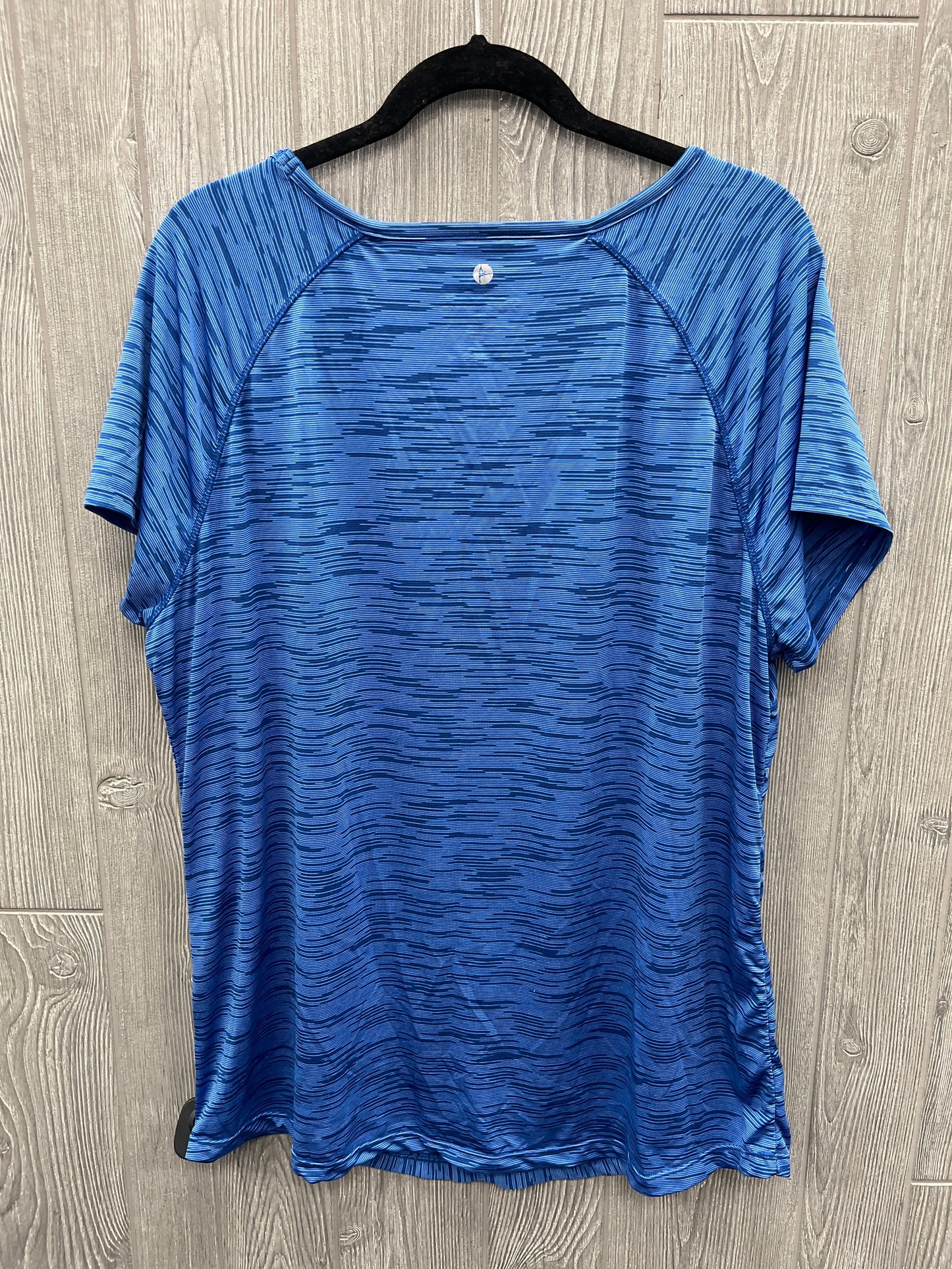 Athletic Top Short Sleeve By 90 Degrees By Reflex In Blue, Size: 2x