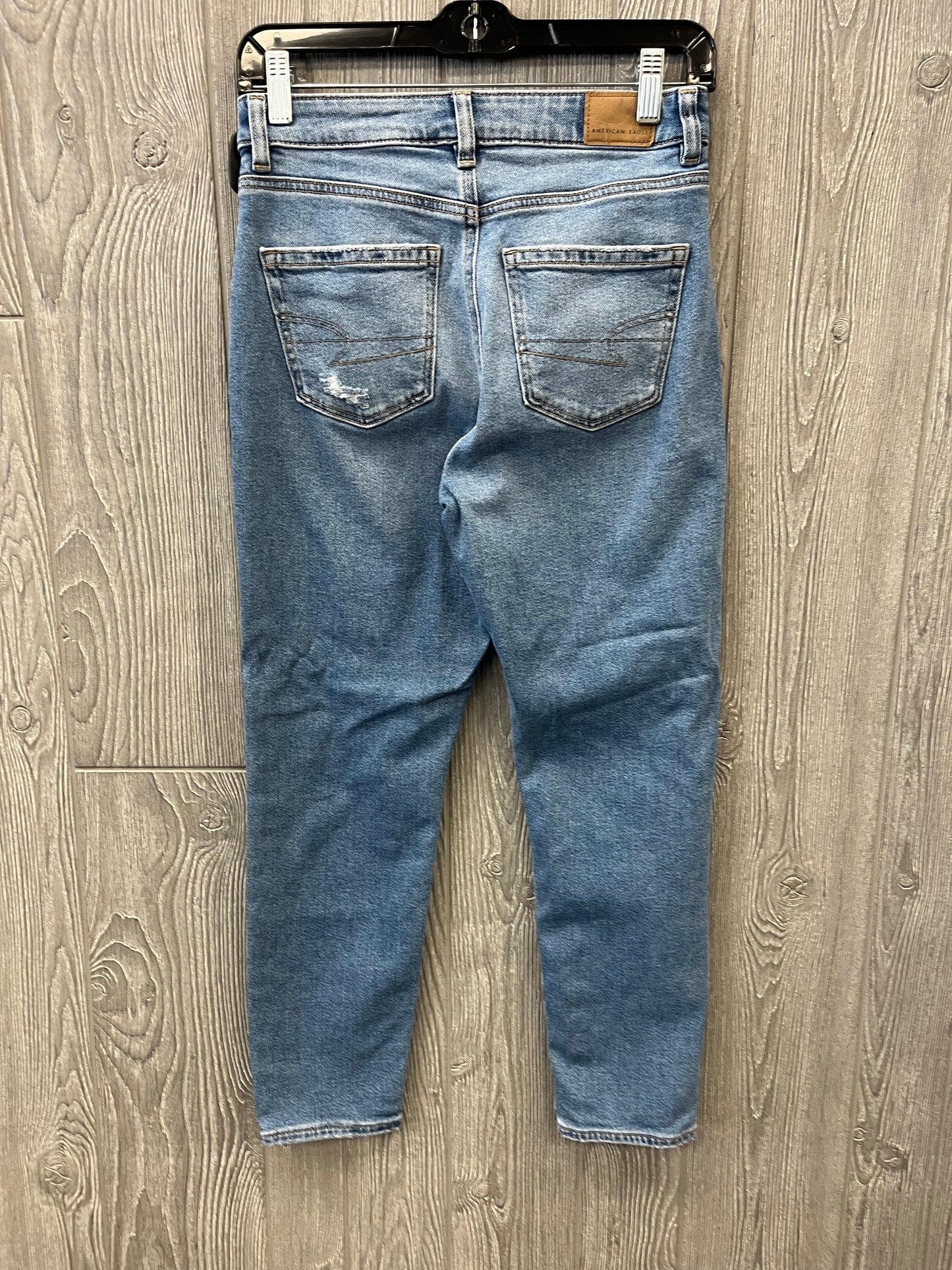 Jeans Skinny By American Eagle In Blue Denim, Size: 0