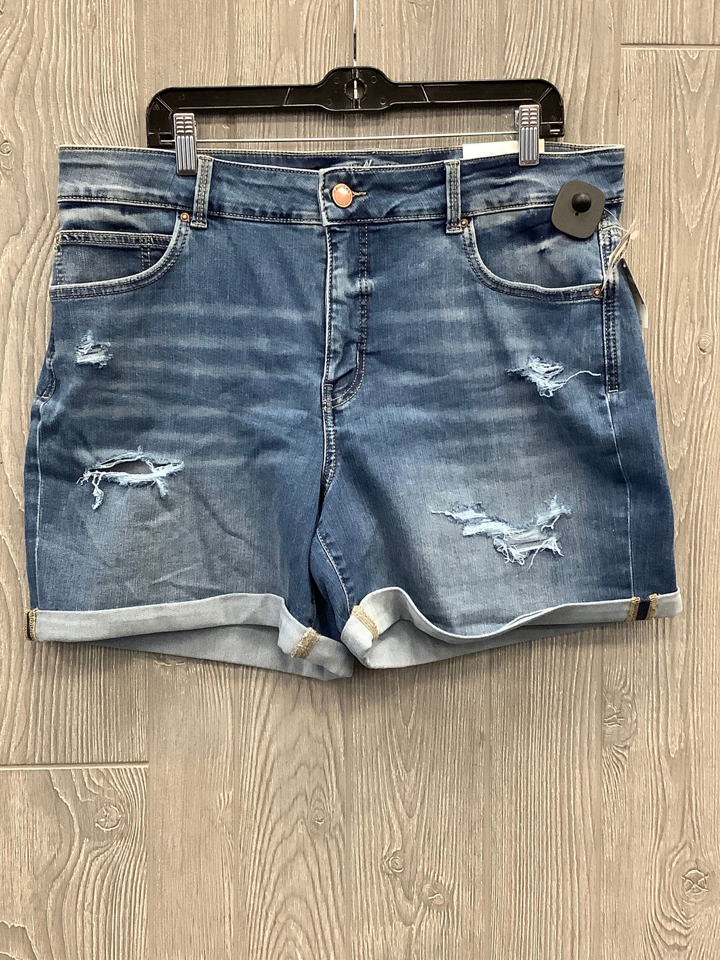 Shorts By Maurices In Blue Denim, Size: 18