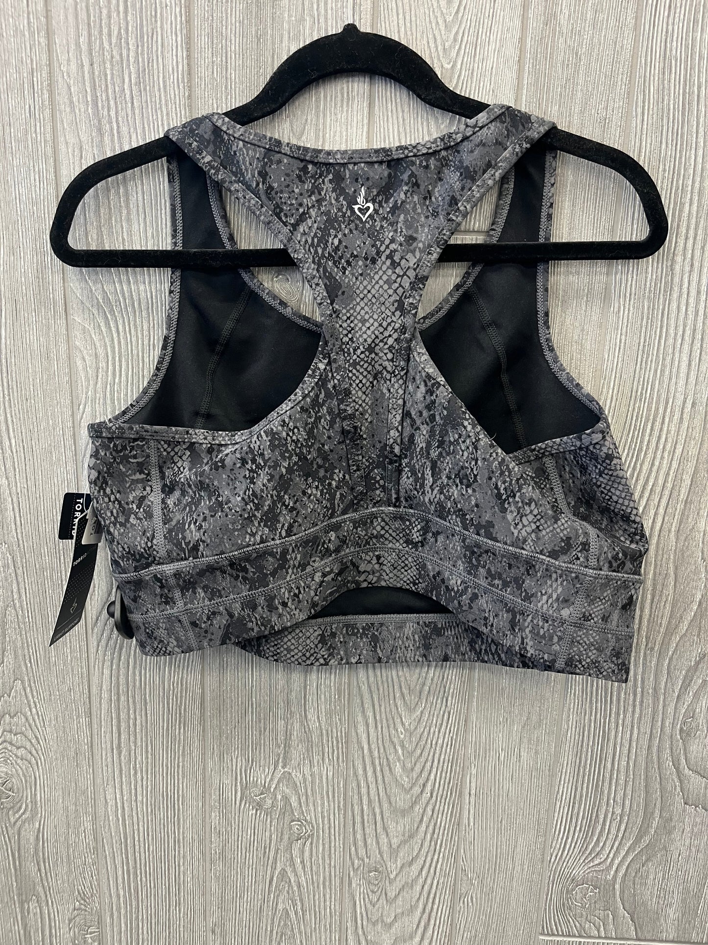 Athletic Bra By Torrid In Grey, Size: 1x