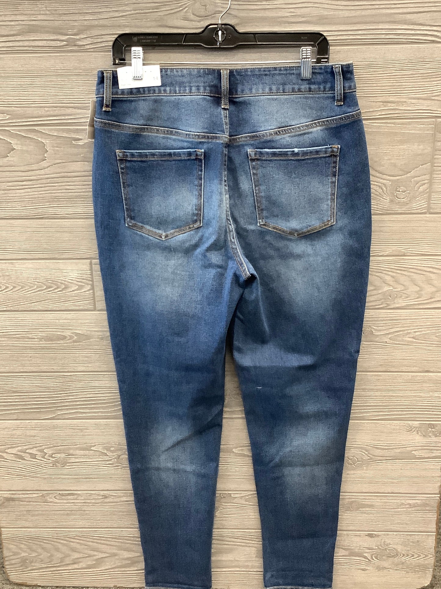 Jeans Skinny By Maurices In Blue Denim, Size: 14