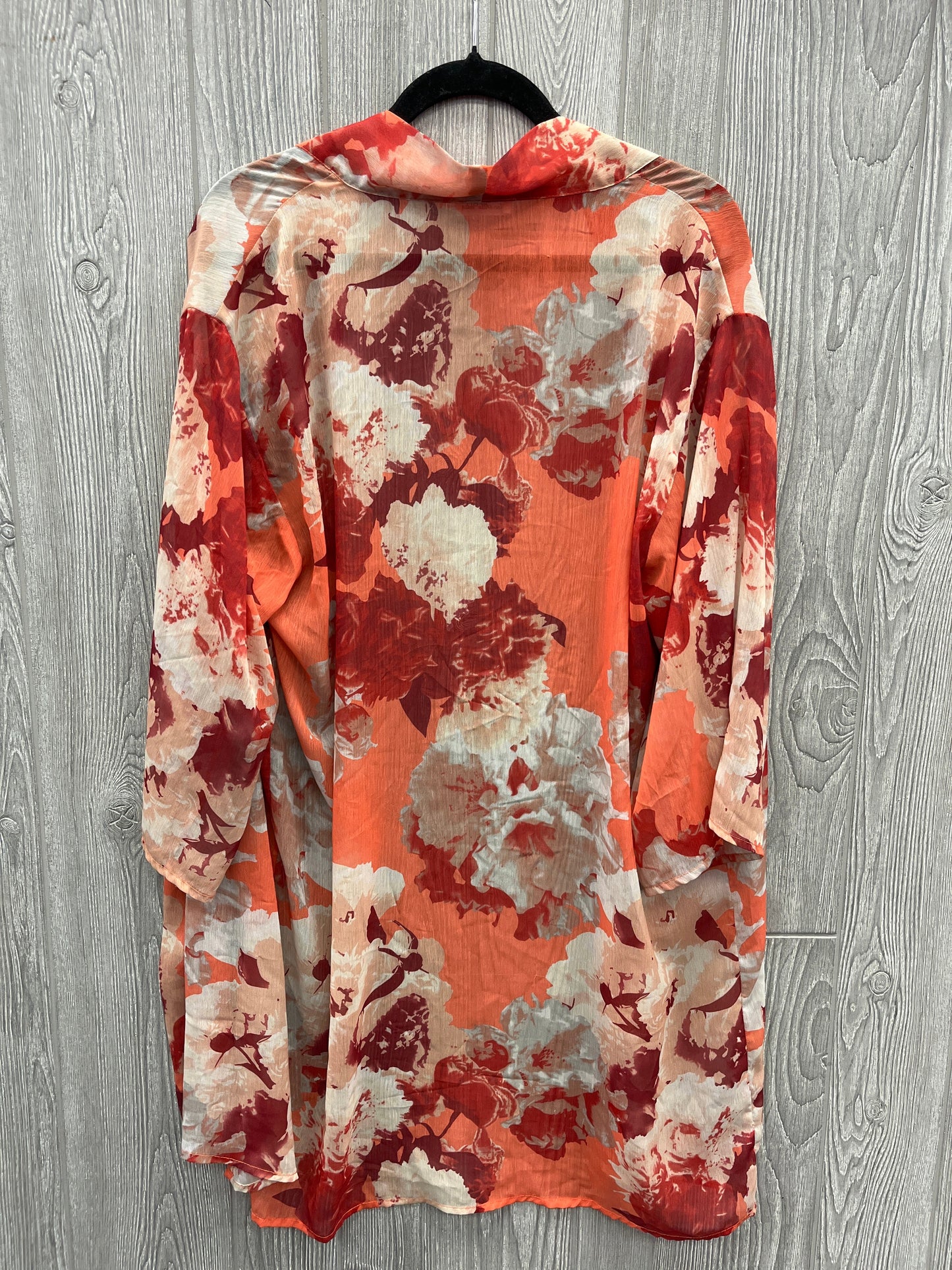 Kimono By Clothes Mentor In Orange, Size: Osfm