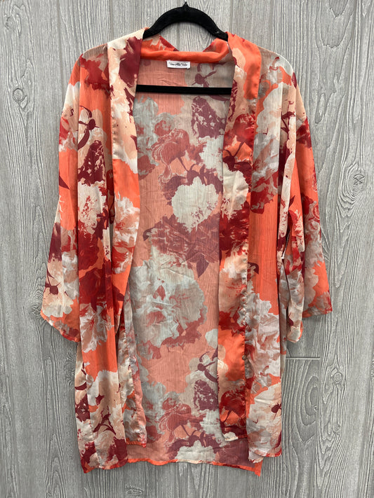 Kimono By Clothes Mentor In Orange, Size: Osfm