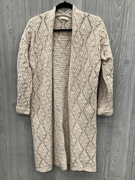 Sweater Cardigan By Cmc In Tan, Size: M