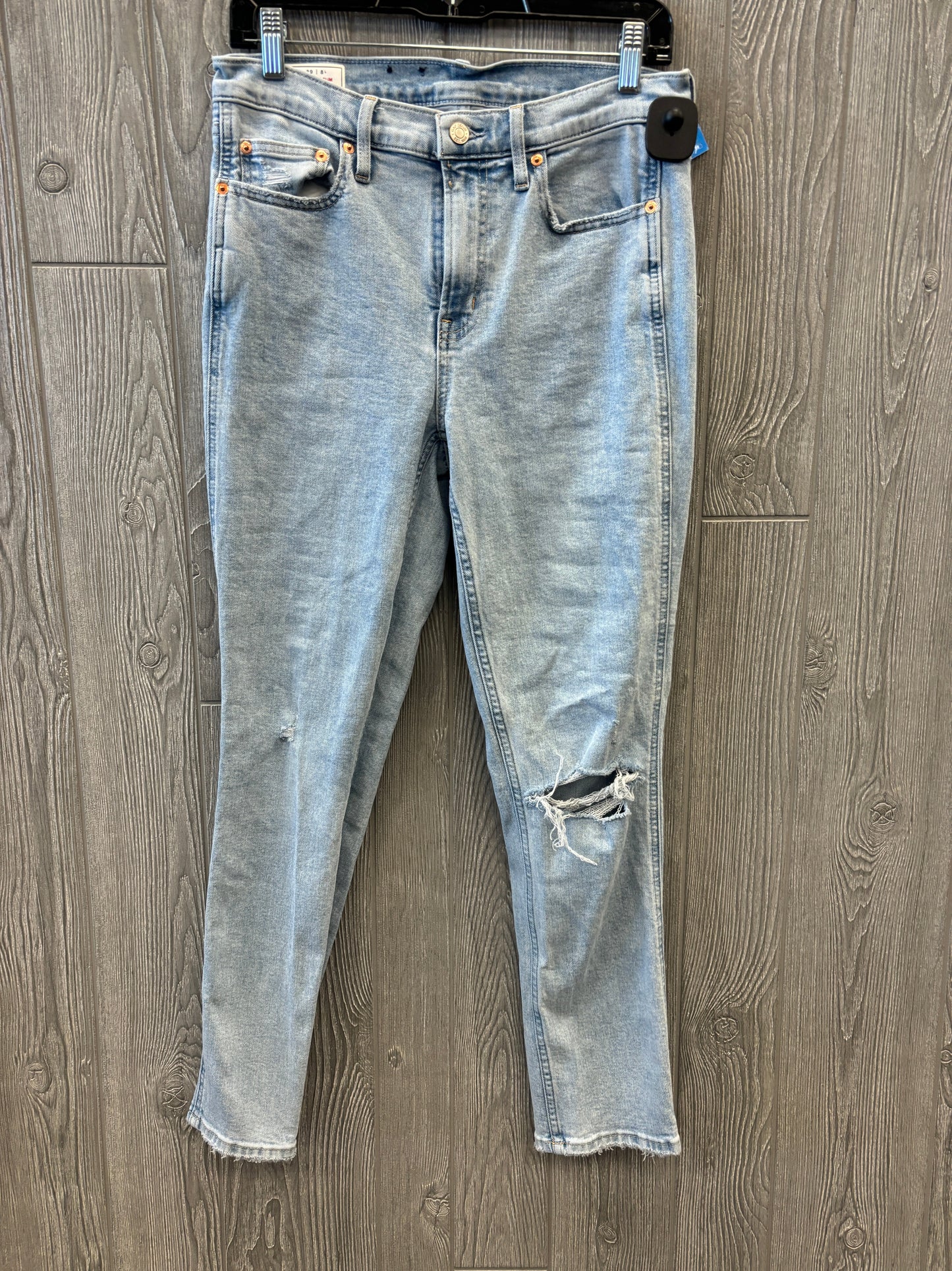 Jeans Skinny By Gap In Blue Denim, Size: 8l