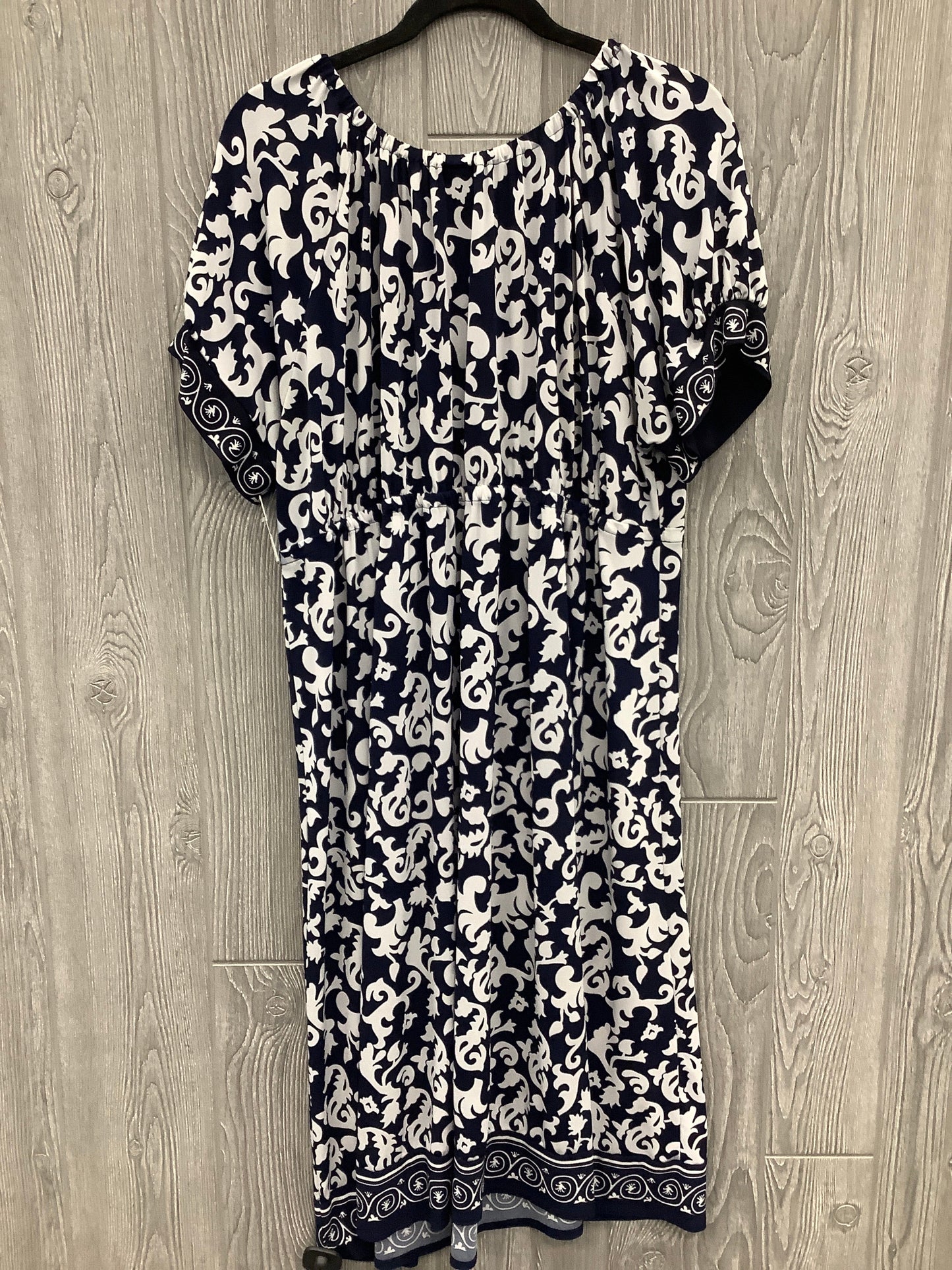 Dress Casual Midi By Just My Size In Navy, Size: 2x