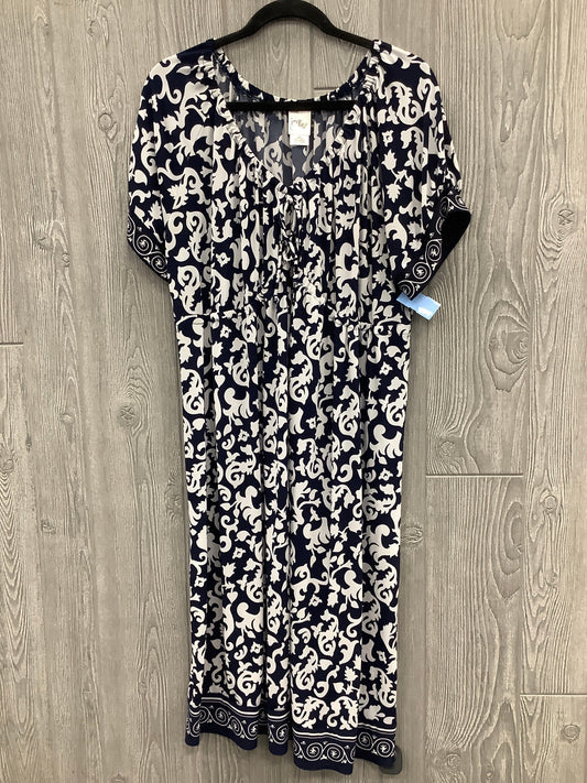 Dress Casual Midi By Just My Size In Navy, Size: 2x