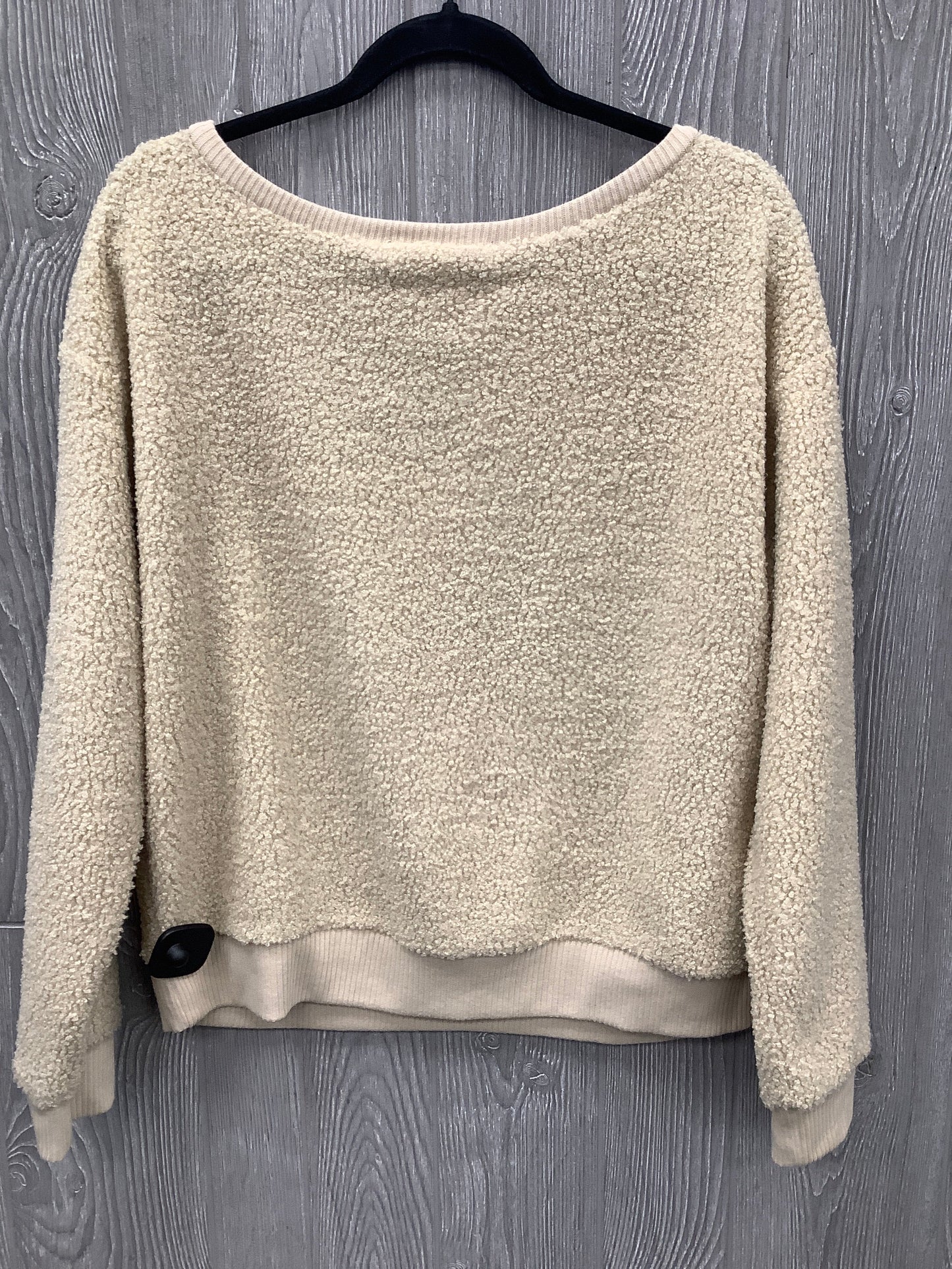 Sweatshirt Crewneck By Clothes Mentor In Tan, Size: S