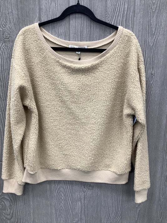 Sweatshirt Crewneck By Clothes Mentor In Tan, Size: S