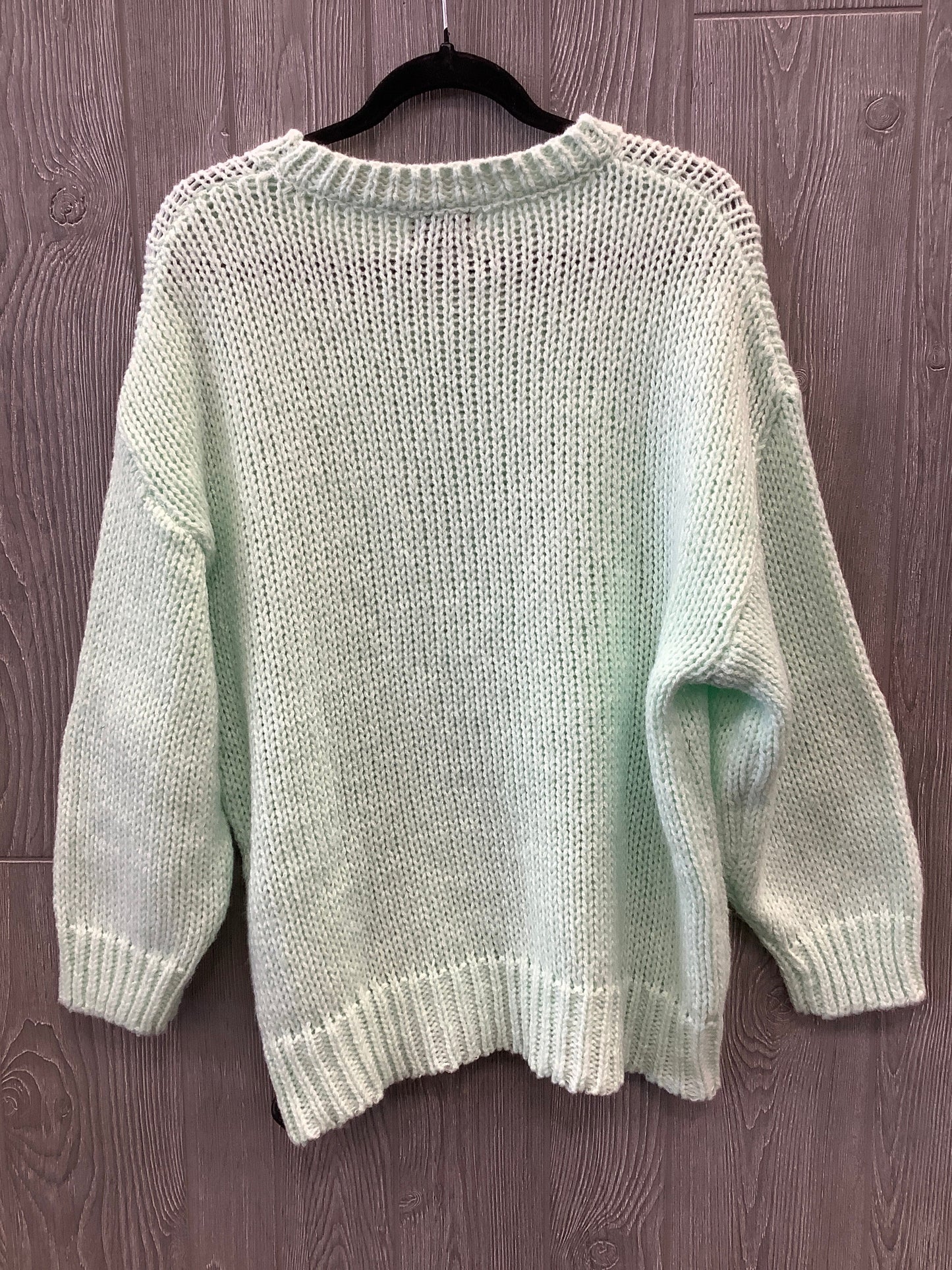 Sweater By Clothes Mentor In Green, Size: L