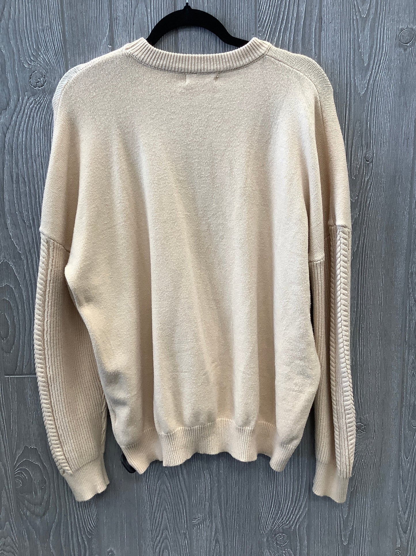 Sweater By Clothes Mentor In Tan, Size: Xxl