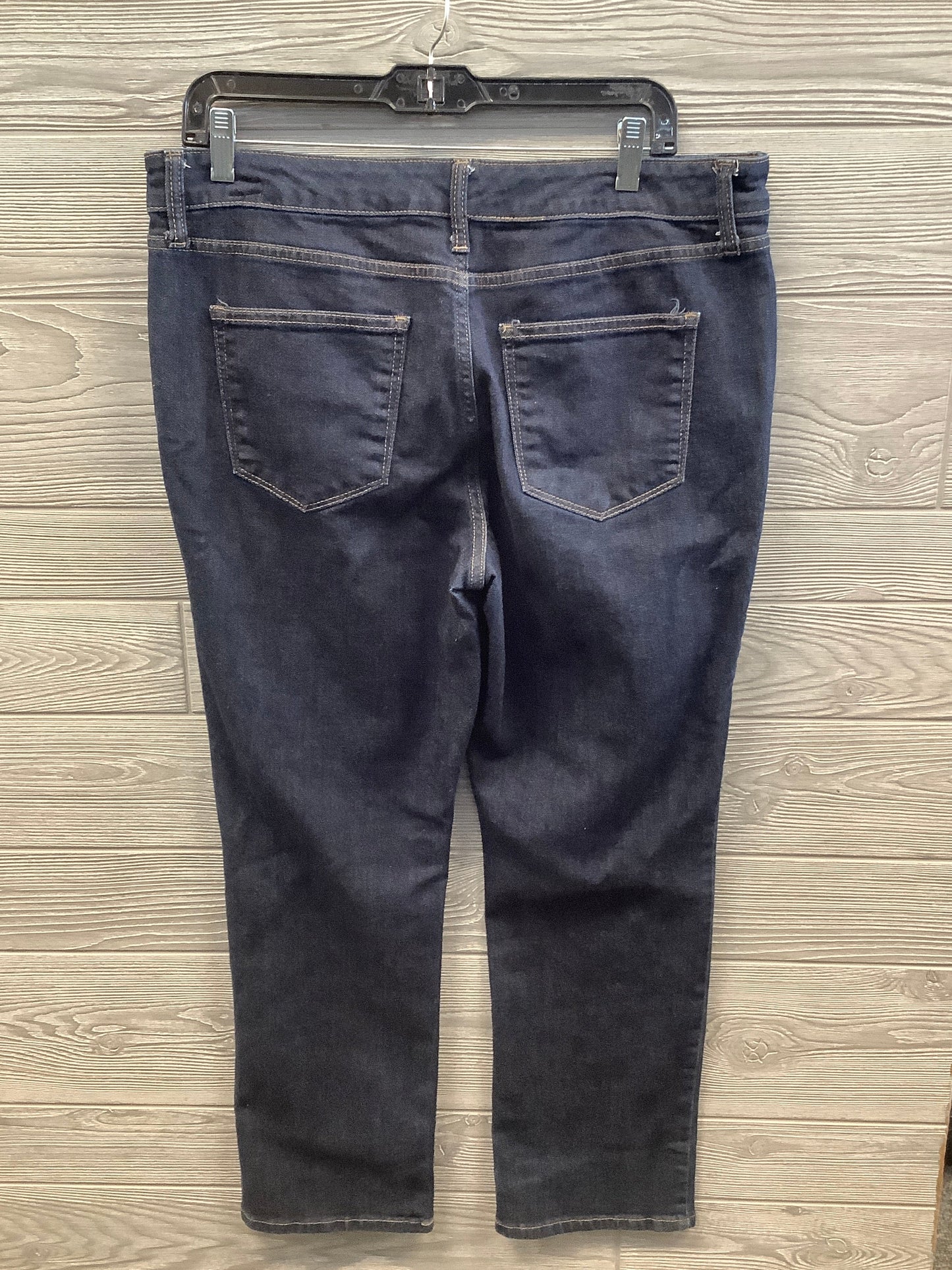 Jeans Straight By St Johns Bay In Blue Denim, Size: 14p