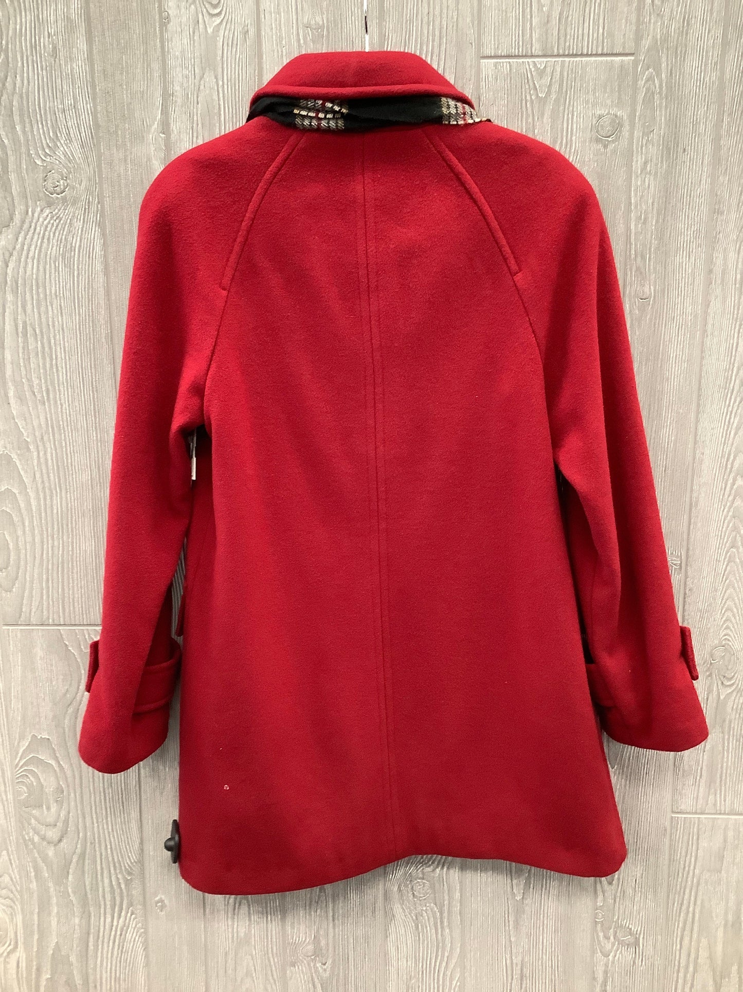 Coat Peacoat By London Fog In Red, Size: S