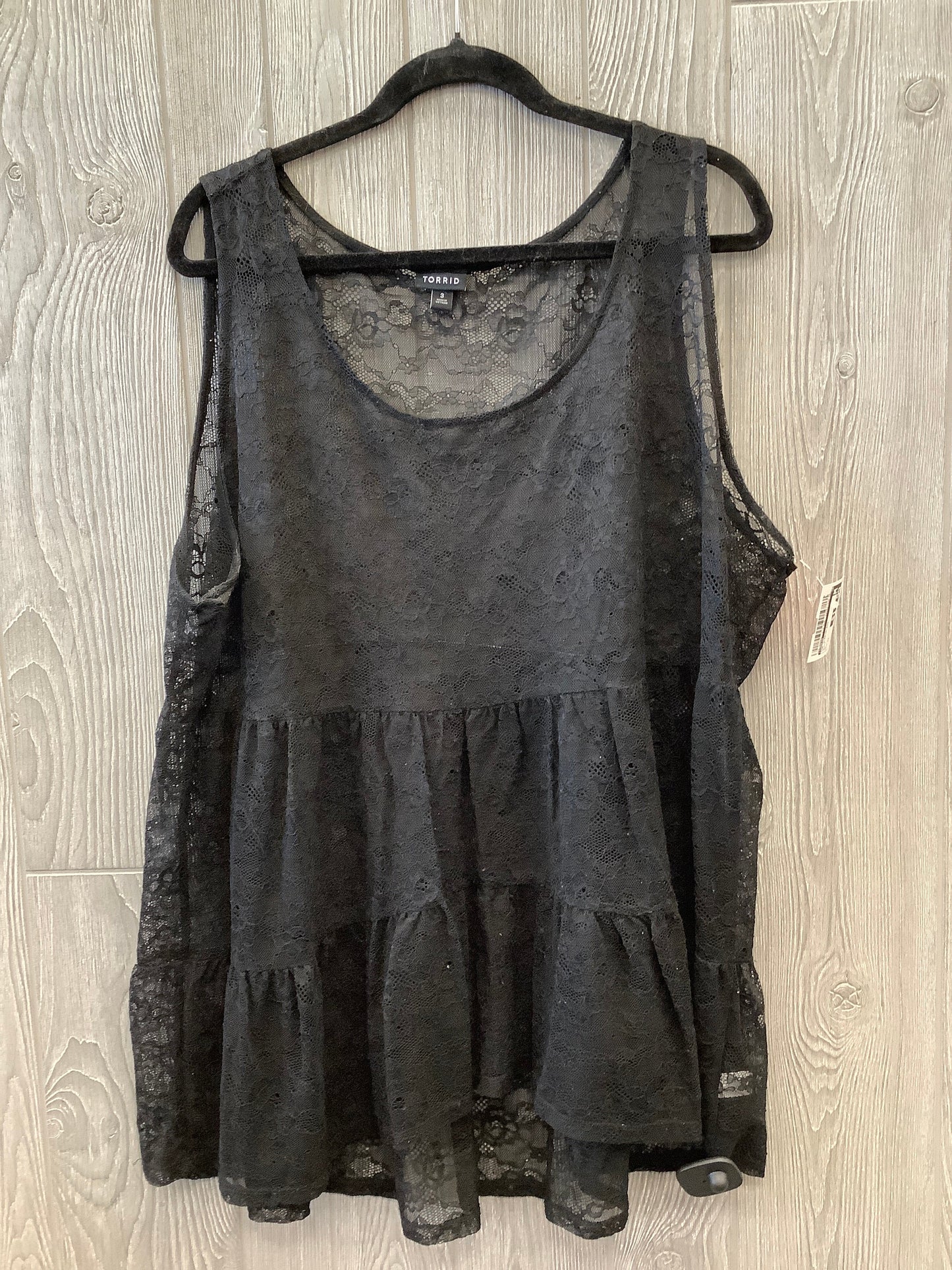 Top Sleeveless By Torrid In Black, Size: 3x