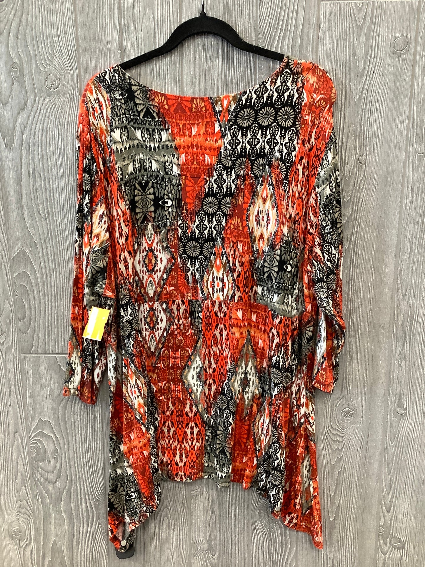 Top 3/4 Sleeve By Ruby Rd In Orange, Size: 3x