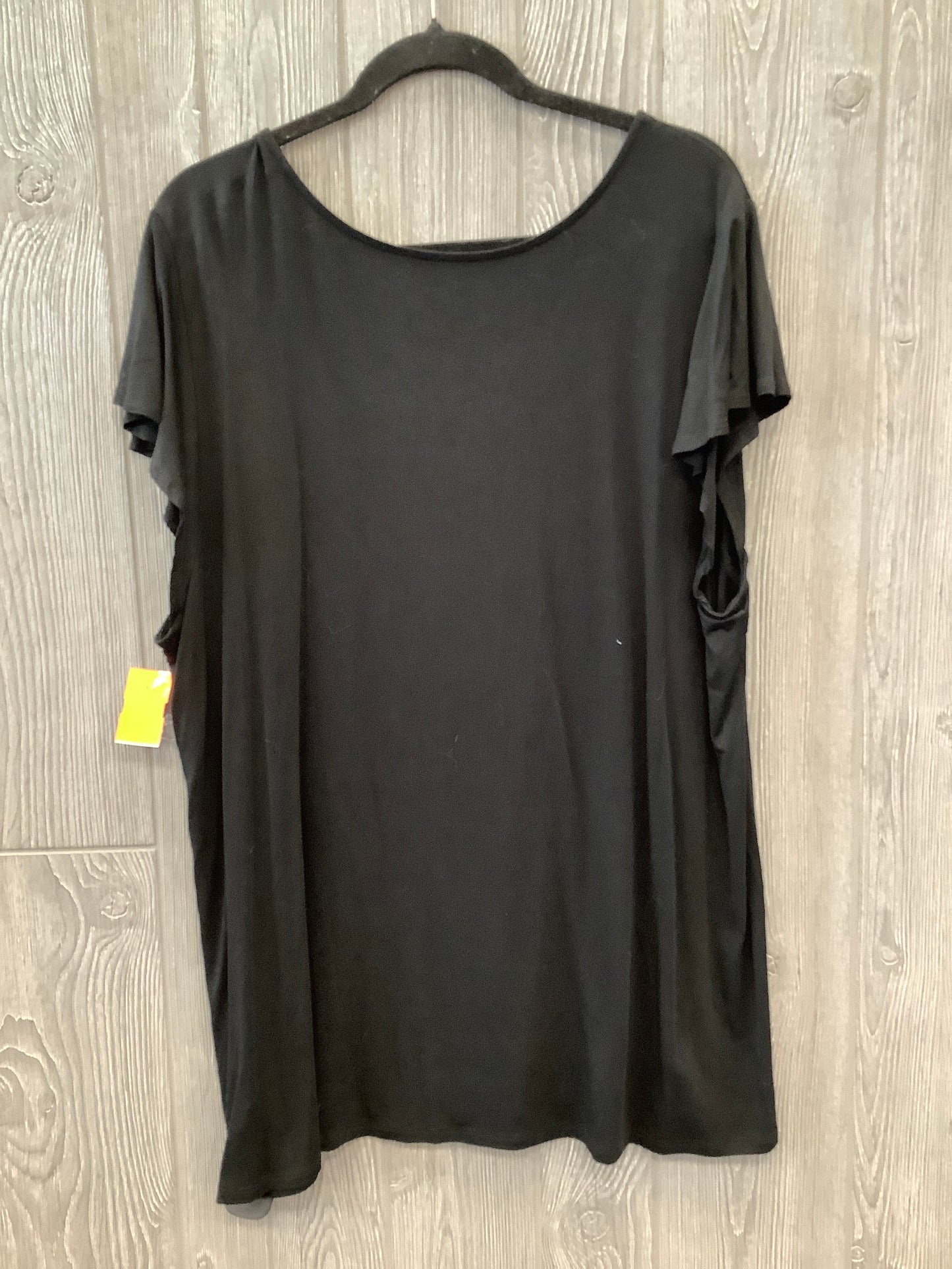 Top Short Sleeve By Torrid In Black, Size: 3x