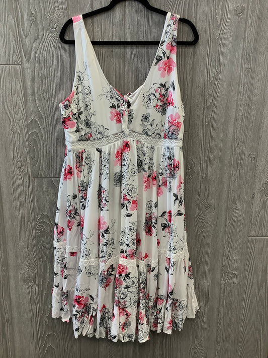 Dress Casual Midi By Torrid In Floral Print, Size: 2x