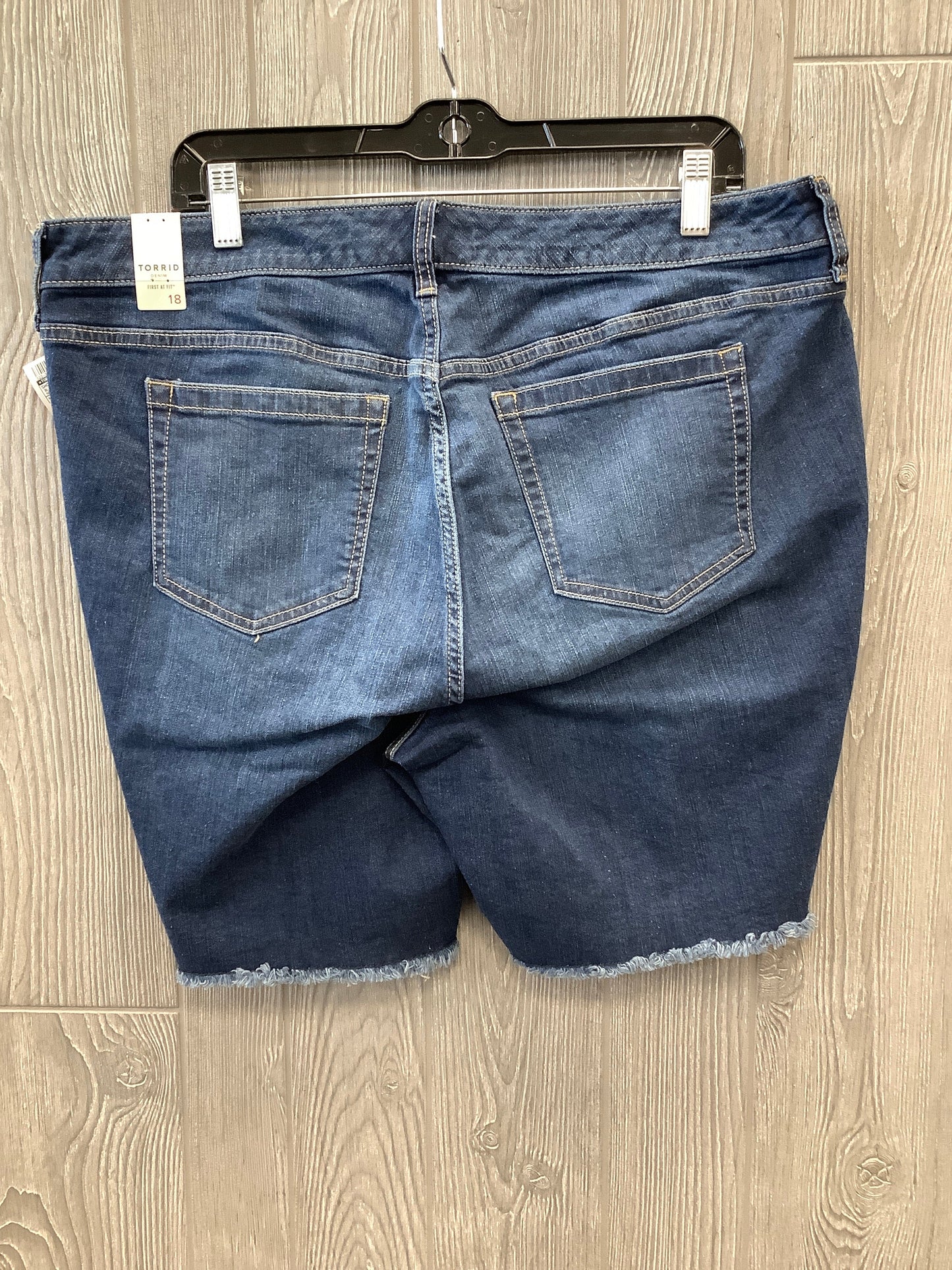 Shorts By Torrid In Blue Denim, Size: 18