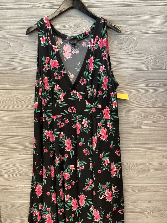 Dress Casual Midi By Torrid In Floral Print, Size: 2x