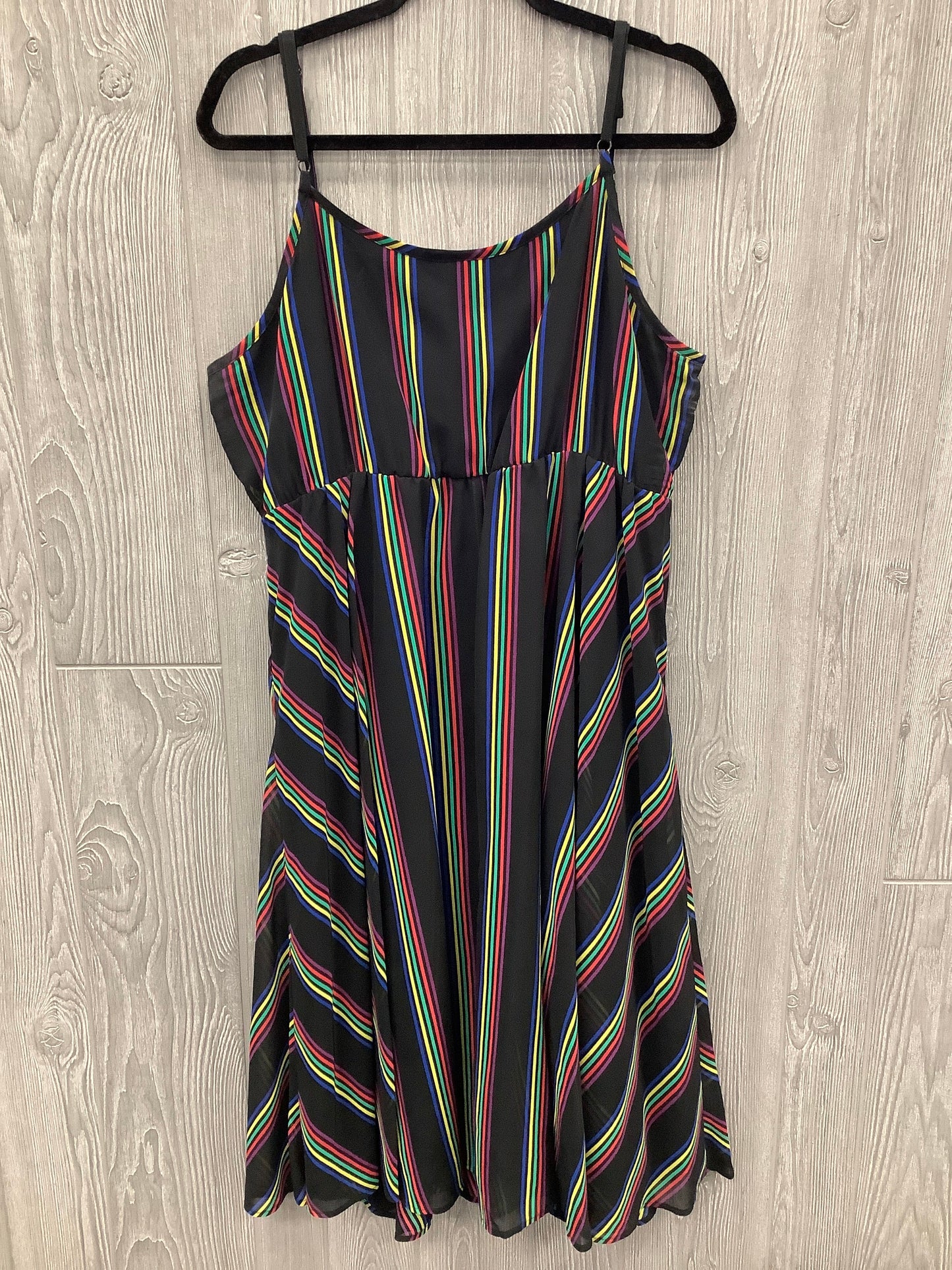 Dress Casual Midi By Torrid In Rainbow Print, Size: 2x