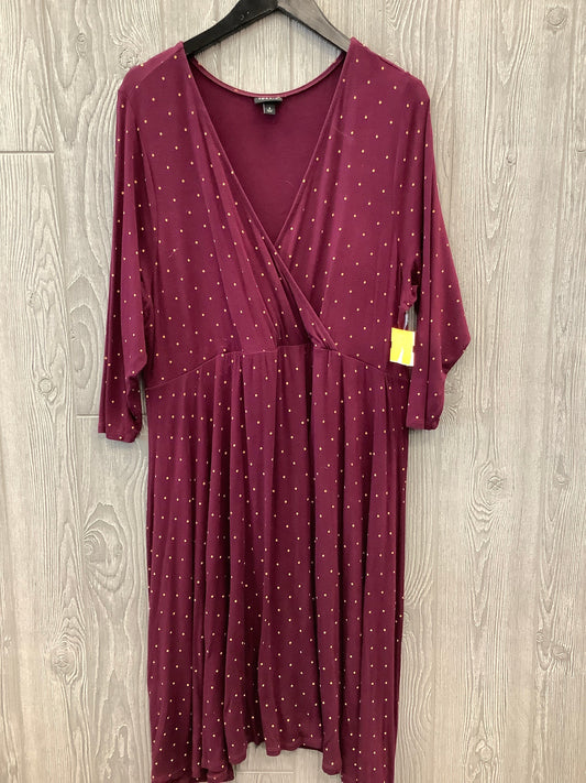 Dress Casual Midi By Torrid In Purple, Size: 2x