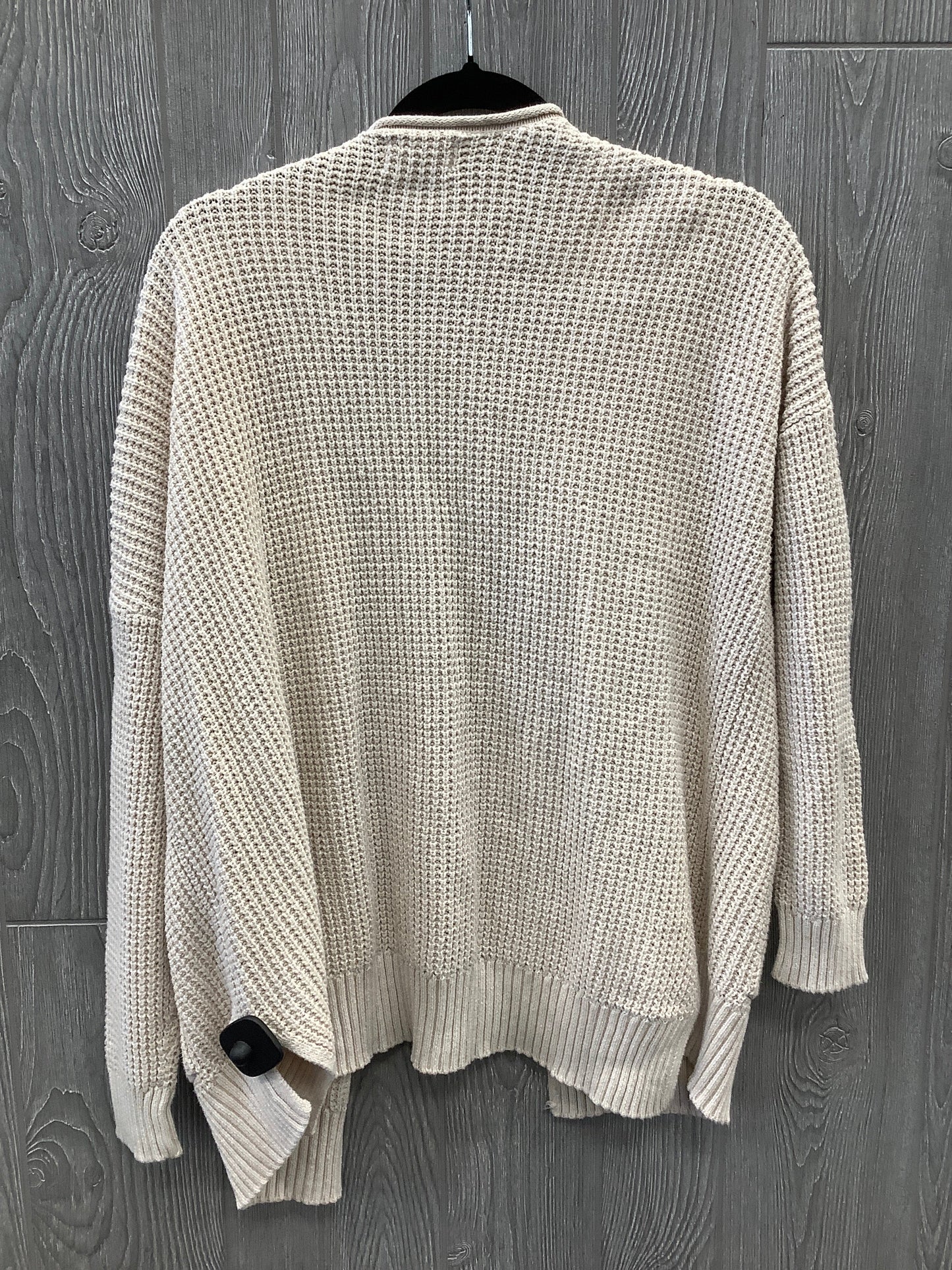 Sweater Cardigan By Universal Thread In Cream, Size: L