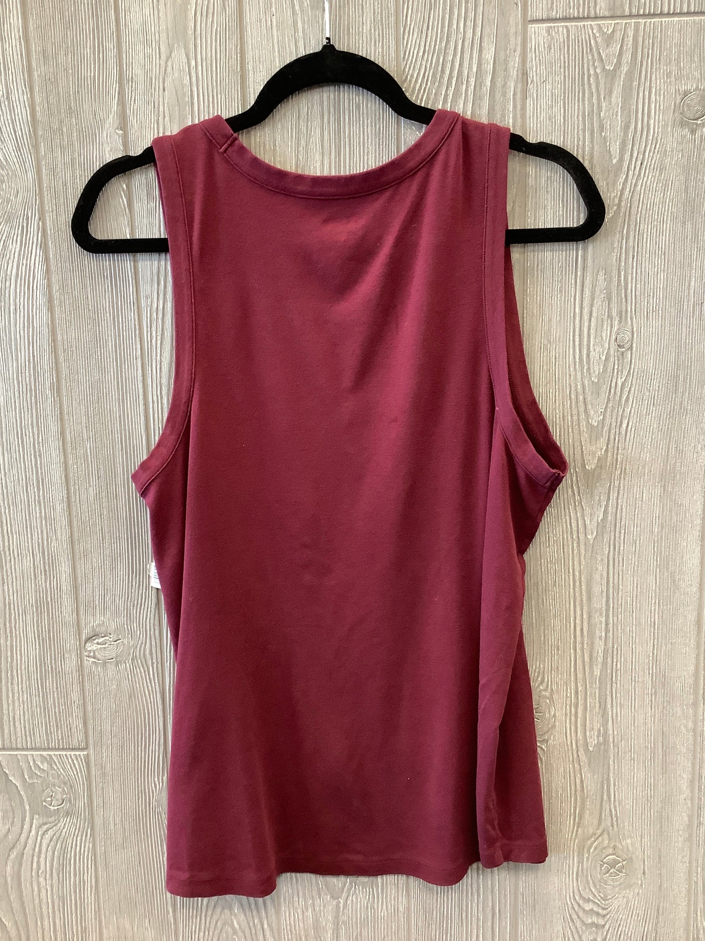 Top Sleeveless By Old Navy In Maroon, Size: Xl