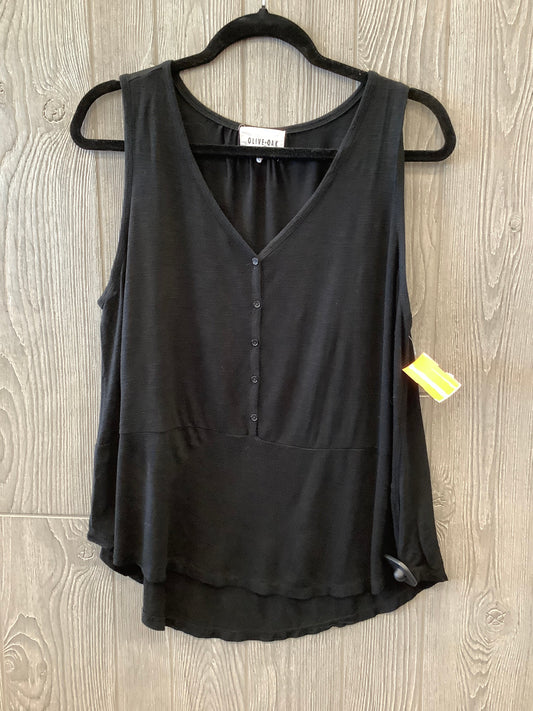 Top Sleeveless By Olive And Oak In Black, Size: L