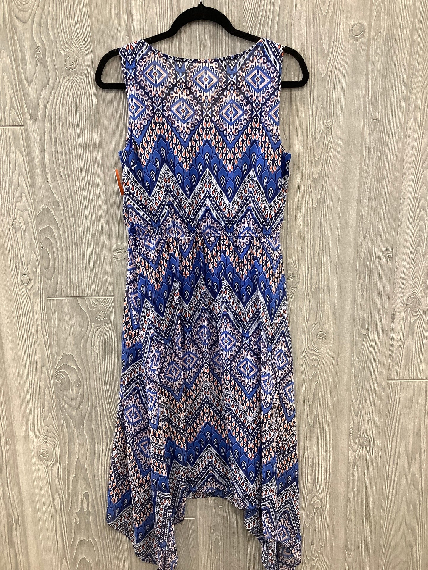 Dress Casual Midi By Ab Studio In Blue, Size: M