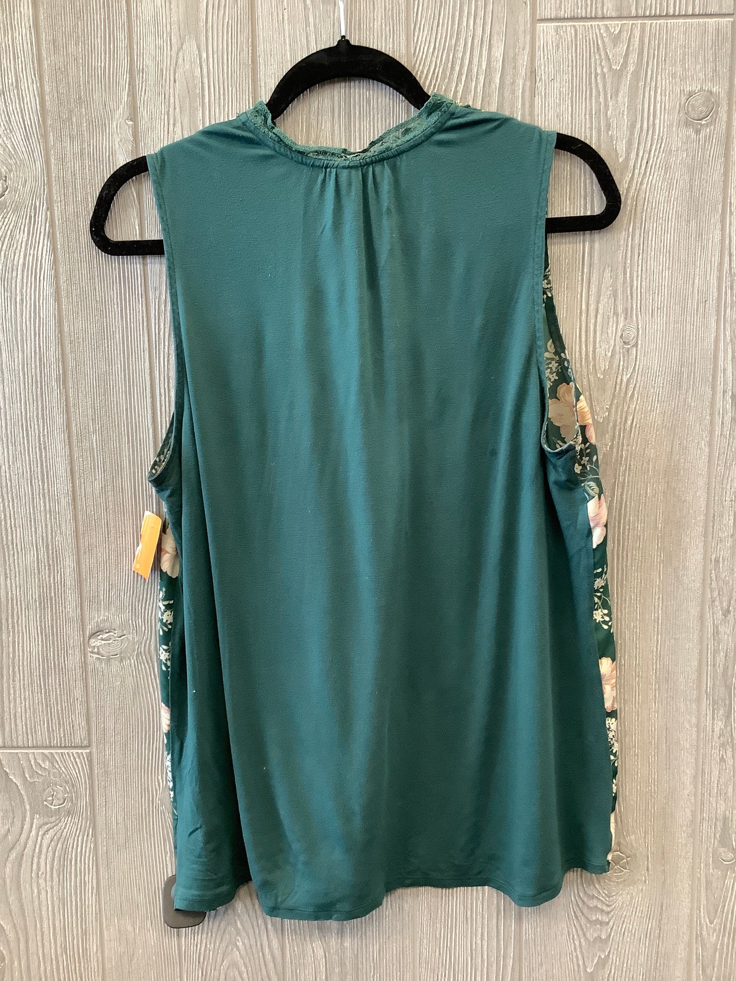 Blouse Sleeveless By A New Day In Green, Size: Xl