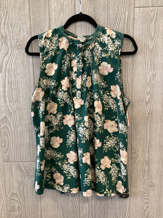 Blouse Sleeveless By A New Day In Green, Size: Xl