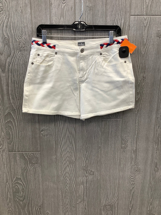 Shorts By New York And Co In White Denim, Size: 6