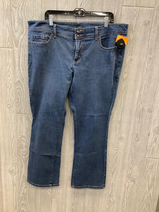 Jeans Boot Cut By Jcp In Blue Denim, Size: 20