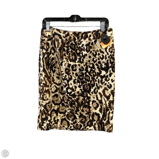 Skirt Midi By Merona In Animal Print, Size: 8