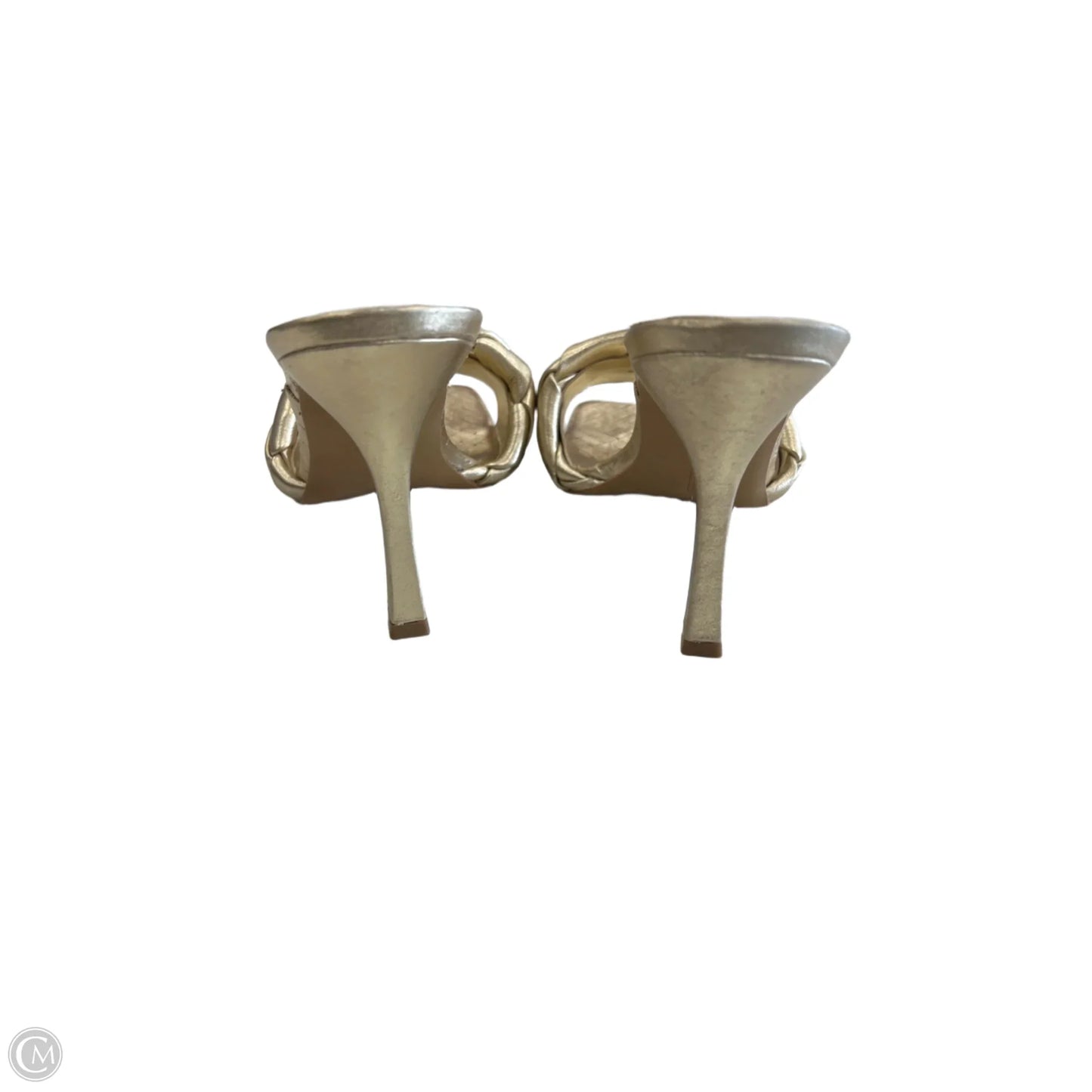 Sandals Heels Stiletto By Vince Camuto In Gold, Size: 10