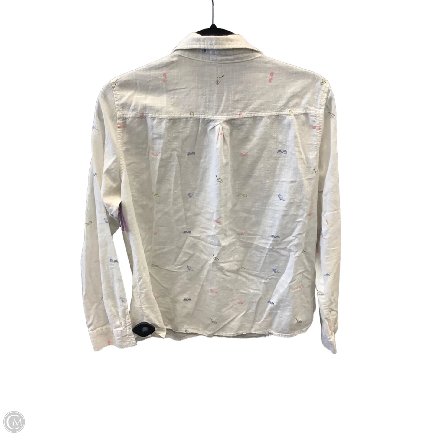 Top Long Sleeve By Maurices In White, Size: L