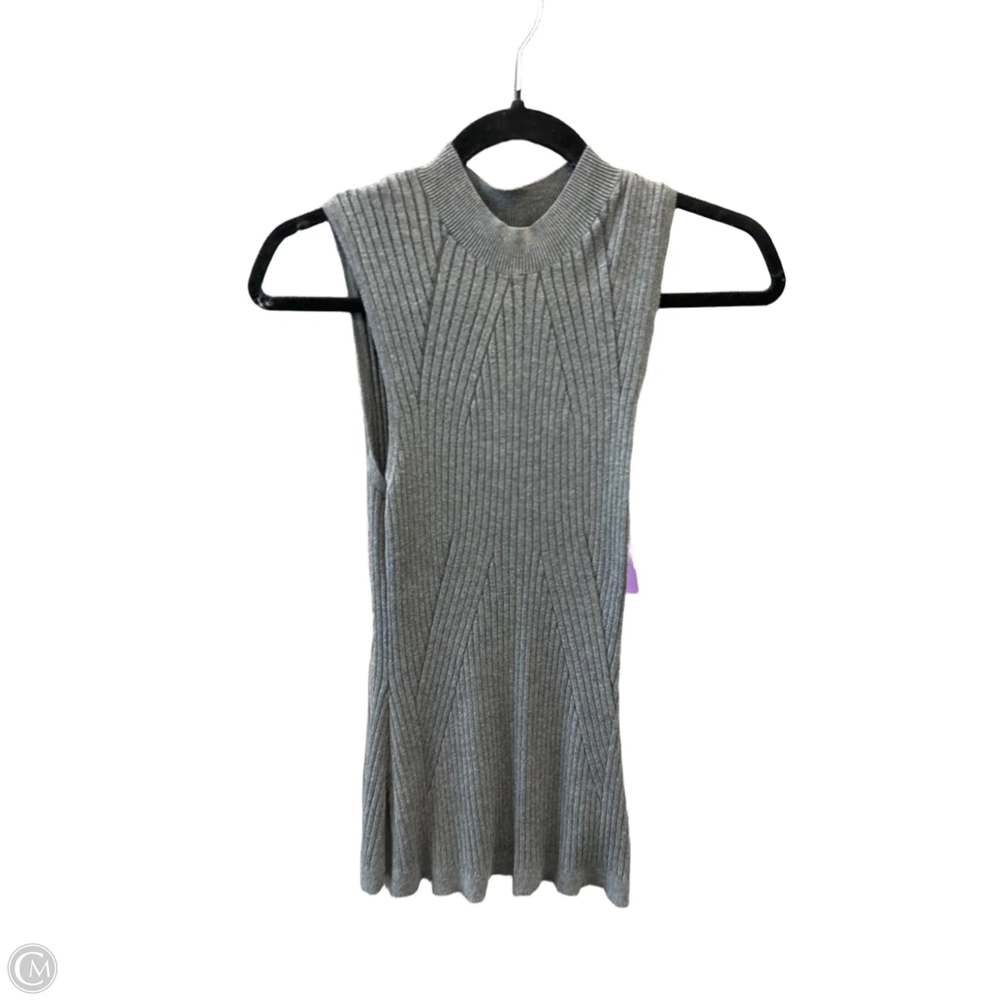 Top Sleeveless By Express In Grey, Size: M