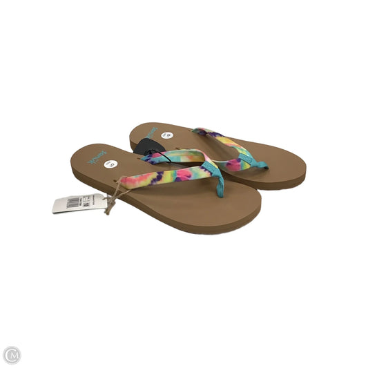 Sandals Flip Flops By Sanuk In Multi-colored, Size: 10