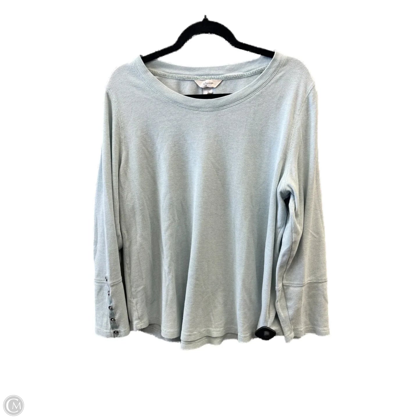 Top Long Sleeve By Cj Banks In Blue, Size: 1x