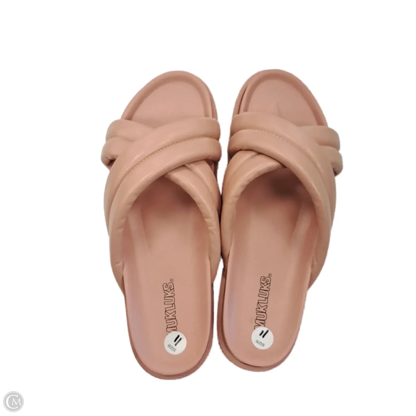Sandals Flats By Muk Luks In Pink, Size: 11