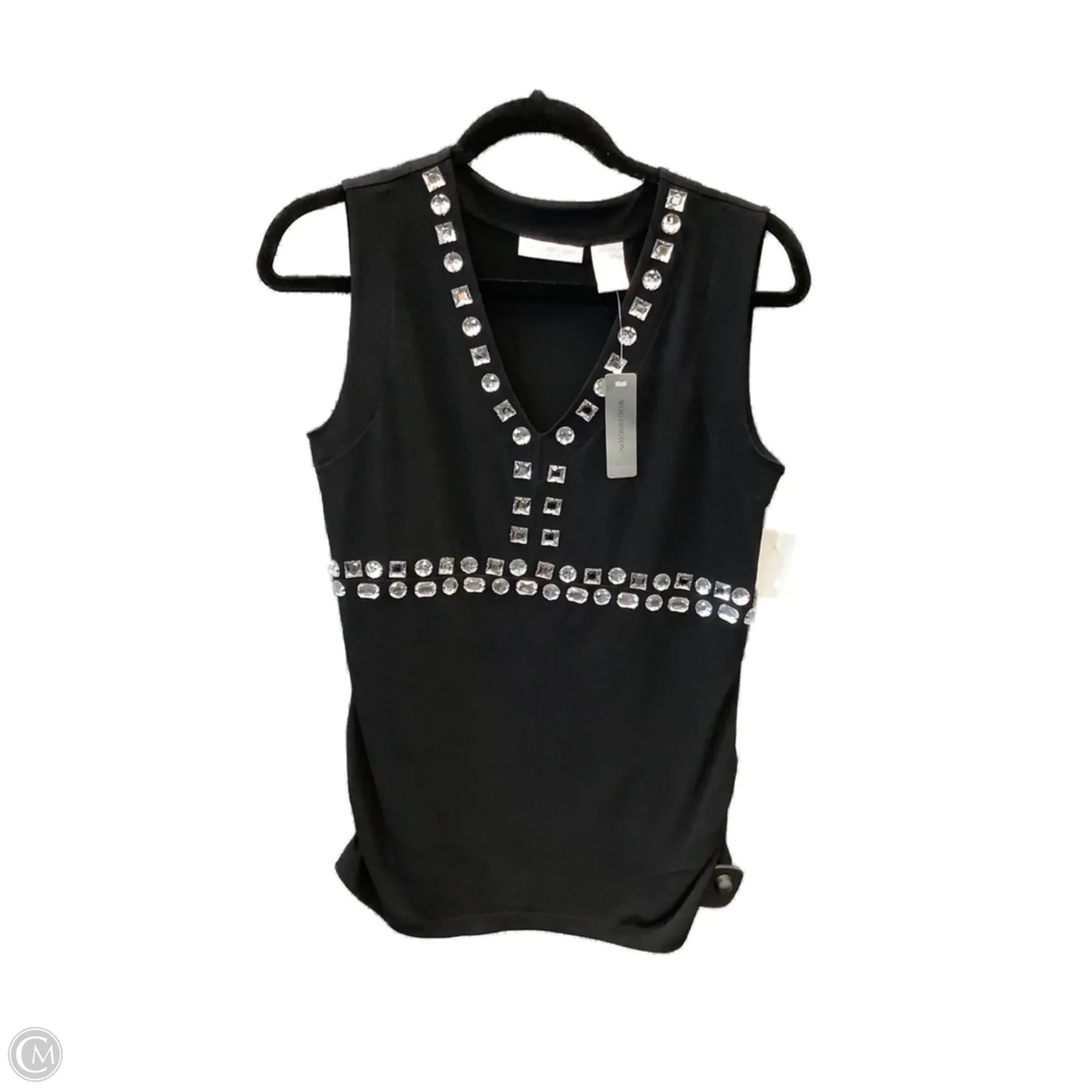 Top Sleeveless By Worthington In Black, Size: M
