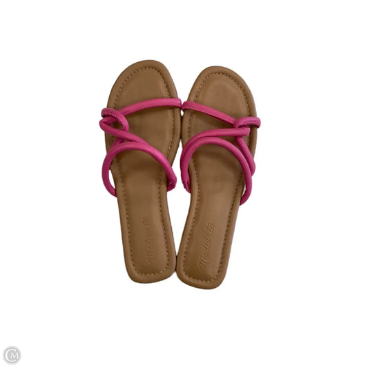 Sandals Flats By Madewell In Pink, Size: 9