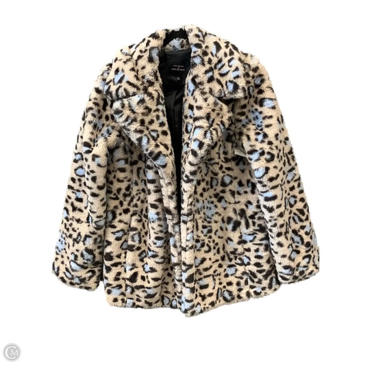 Coat Faux Fur & Sherpa By Avec Les Filles In Animal Print, Size: M
