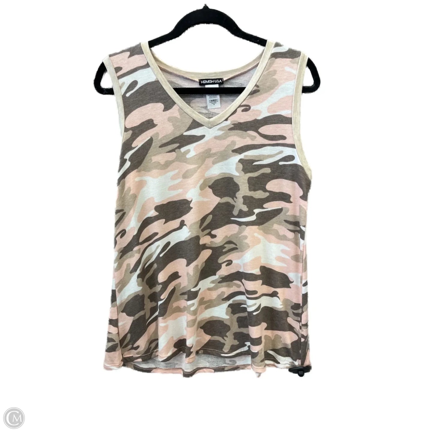 Top Sleeveless By Heimish Usa In Brown & Pink, Size: M
