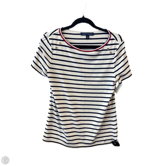 Top Short Sleeve By Tommy Hilfiger In Striped Pattern, Size: S